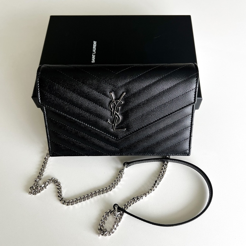 Saint Laurent Cassandre Leather Shoulder Bag - Picture 5 of 15